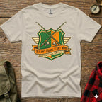 T-shirt with crossed fishing rods and the text "If it ain't fishing, it ain't work".