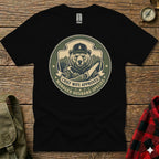 Bear wearing a hat and holding a saw, "Chief Husband Approved" text.