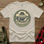 Cream t-shirt with a bear holding a saw, "Chief Wife Approved" text.