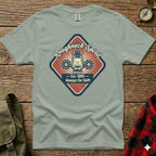 Gray t-shirt with "Roughneck Spirit - Est. 1889 - Always On Shift" and gear graphic.