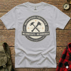 Gray t-shirt with Ironwood Frontier "No Shortcuts. No Surrender." graphic.